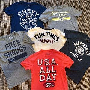 Abercrombie kids bundle of 5 tees and 1 Gymboree T